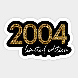 17Th Birthday Boys Girls 17 Years Bday Funny Gift Year 2004 Sticker